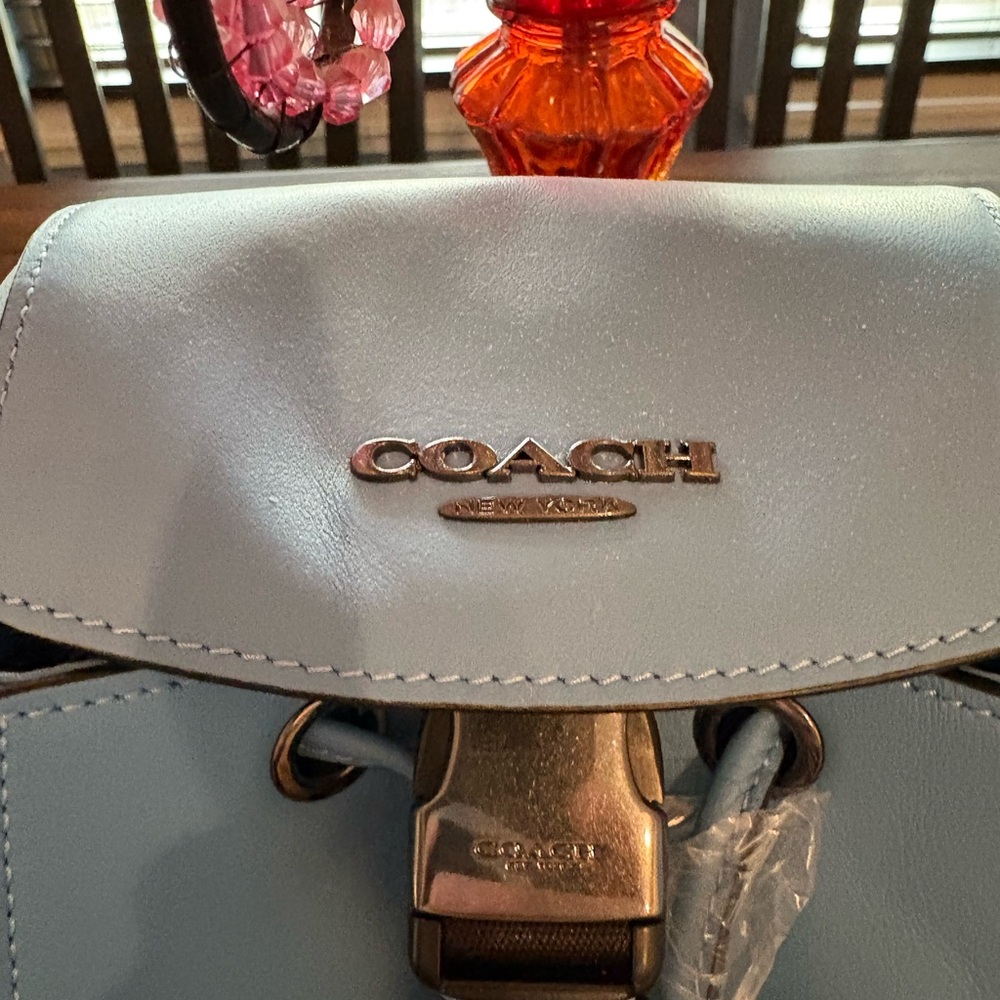 Coach Light Blue Backpack - Picture 2 of 11